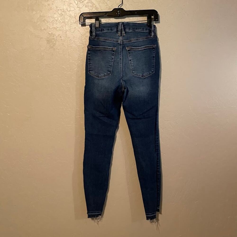 Good American Good Legs Raw Edge Skinny Jeans - Size 0/25‎ - Picture 3 of 7